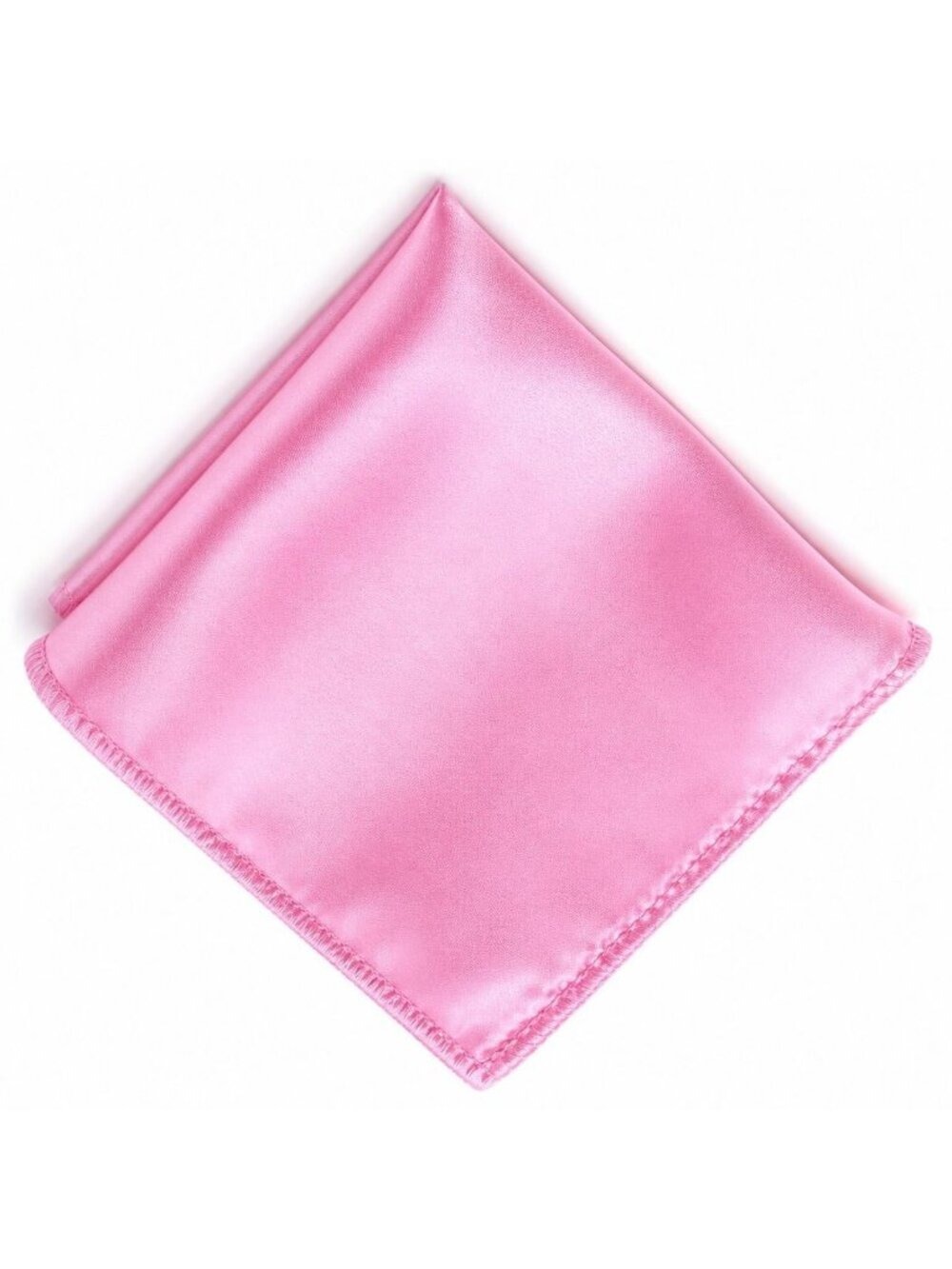 Pink Satin Pocket Square 9x9 Mens Handkerchief Formal
